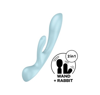 Króliczek wibrator masaż łechtaczki satisfyer blue